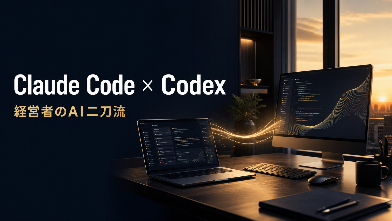 Codexで最初に生成したClaude CodeとCodexの記事アイキャッチ画像