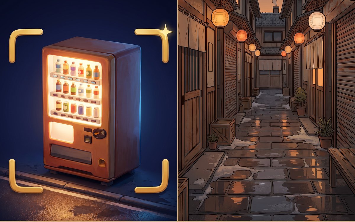 開発中のゲーム、ジハンターといただきますの国の画面イメージ